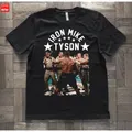 Funny Black Vs Police Confrontation Men's T-Shirt Iron Mike Tyson Anniversary Cotton O-Neck Short