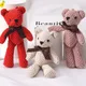 16cm Pineapple Bear Plush Doll Toys Baby Plush Stuffed Doll Pendant Key Bag Pendant Decorated