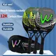 Racket beach tennis carbon 12k Professional Full carbon fiber rough surface With protective bag