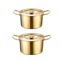 Instant Noodles Pot Kitchen Cookware with Handle Lid Stockpot Multipurpose Cooker for Pasta Backyard
