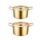 Instant Noodles Pot Kitchen Cookware with Handle Lid Stockpot Multipurpose Cooker for Pasta Backyard