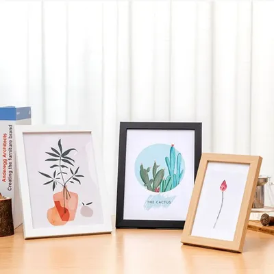 Wooden Photo Frame For Wall Hanging 10X15 15X20 20X25cm A4 Wood Picture Frame Stand For Pictures Photo Decor Commemorative Gift