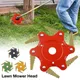Mower Head Weeding Cutter Head Trimmer Head Gold Tooth Six Blade Cutter Removal Weeding Plate