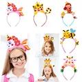 Kids Creative Crown Hat Princess DIY Craft Toy Cartoon Animal Headwear Educational Toys For Girls