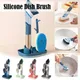 Refillable Liquid Cleaning Brush Kitchen Bowl Scrubber Cleaning Sponge Long Handle Dispenser Cleaner