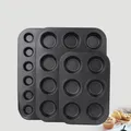 24-hole Round Cake Mold Carbon Steel Nonstick Muffin Cake Mold DIY Home Muffin Cup Baking Pan