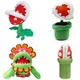 Super Mario Big Poison Piranha Plant Plush Toy Kawaii Chomper Cartoon Stuffed Doll Man-Eater Flower