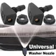 2Pcs Car Universal Front Windshield Wiper Nozzle Jet Sprayer Kit Sprinkler Water Fan Spout Cover