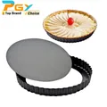 20-30cm Non-Stick Tart Quiche Flan Pan Molds Round Removable Loose Bottom Fluted Heavy Duty Pie