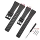 PU Resin Strap for Casio Black Bracelet Sport Diving 20mm 22mm Silicone Watch Band Women Men