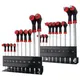 Professional Color Coded Long Hex Key Set 10 Piece Metric Allen Key Set Easily Access Hard-to-Reach