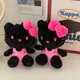 Sanrio Hello Kitty Keychain Ins Black Hello Kitty Pendant Anime Plushies Yk2 Stuffed Keyring