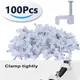 100pcs Cable Wire Clips 7mm Cable Management Electrical Ethernet Dish TV Speaker Wire Cord Tie