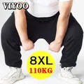 8XL pantaloni Oversize uomo pantaloni Casual pantaloni sportivi abbigliamento largo pantaloni