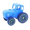 1pc contiene una piccola auto agricoltore Blue Tractor Pull Wire modello di auto giocattolo per