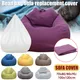 Large Bean Bag Cover Single Seat Sofa Cover High Back Lounger Beanbag Stuffed Tatami Chairs Covers