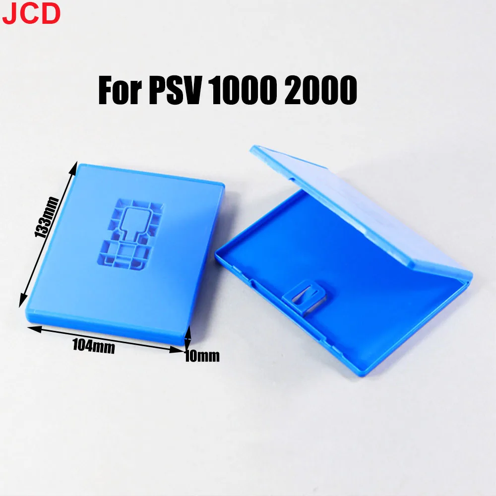 JCD 1pcs Blue Cassette Game Box Cover For PSV 1000 2000 Game Box For PS VITA PSV1000 2000 Holder Shell Box Storage Shell