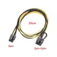 6 Pin PCI Express to Dual PCIE 8 (6+2) Pin Power Cable 20/50cm Motherboard Graphics Card PCI-E GPU