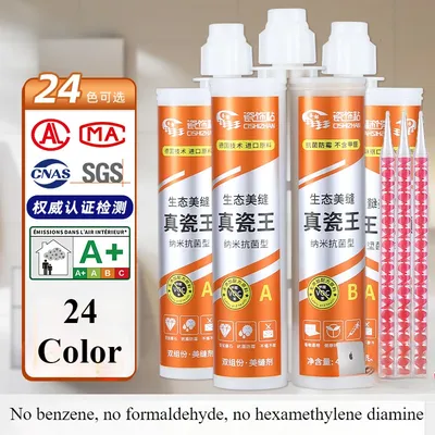 2 In 1 Tile Grout Gap Repair Agent Home Waterproof Mouldproof Wall Porcelain Paint Filling Agents Tile Filling Glue Decoration