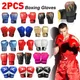 Boxing Glove Leather Kickboxing Protective Glove Kids Children Punching Training Sanda Sports