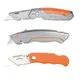 Folding Box Cutter Utility Knife Art knife Retractable Foldable Heavy Duty Quick Change Knife