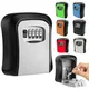 Wall Mounted Engineering Plastic Key Lock Box Safe Box Weatherproof 4 Digit Password Key Storage Box