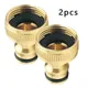 2Pcs 3/4" To 1/2" Thread Connector Faucet Hose Tap Water Adapter Quick Connector Water Pipe Fittings