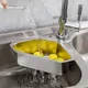 Stainless Steel Triangle Drain Basket Kitchen Sink Filter Shelf Fruit Vegetable Drainer Storage Rack