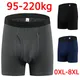 Boxer da uomo in cotone intimo medio lungo taglie forti per boxer da 95-220 kg pantaloncini comodi di grandi dimensioni 8XL
