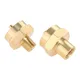 2pcs/pair 1LB Propane Gas Bottle Connection 1/4" NPT Female + Male Solid Brass Universal Fitting