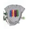Tee Basic abbigliamento Summer Top abbigliamento donna Striped Make Up bella maglietta con stampa