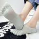Elastic Cute Five Toe Women Short Socks Cotton Anti-slip Female Hosiery Five Finger Socks Toe Socks