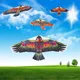 1pc 1m Flat Cloth Eagle Kite toy for children Flying Bird Kites Windsock Garden Toys Outdoor Kids