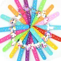 New Pop Circle Cartoon Unicorn Pop Circle Bracelet Children's Party Decoration Wrist Band Silicone