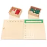 Giocattoli in legno Montessori scheda di propagazione e scheda di divisione dell'unità con birilli