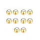 10pcs Stainless Steel Replacement Balls CZ Zircon Labret Tongue Ring Belly Eyebrow Piercing