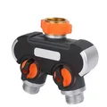 Hose Splitter 2 Way Garden Hose Connector US 3/4 Thread Y Shape Hose Spigot Adapter Water Hose