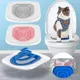 2023 Toilet Pet Upgrade Cat Toilet Trainer Reusable Training Toilet for Cats Training Set Cat Litter