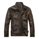 Nuovo arriva il marchio di uomini giacca di pelle moto giacche di pelle da uomo jaqueta de couro