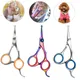 Pet Hair Scissors Animal Cutting Feet Ear Eye Hair Trimming Grooming Stainless Steel Dog Scissors