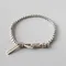 Bracciale geometrico in argento sterling 925 con fascino semplice, accessori eleganti da donna,