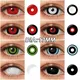 17MM All Black Mini Sclera Lenses Yearly Crazy Halloween Contact Lenses Creepy Scary Cosplay Eye