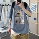 T Shirt Oversize Cotton Men Fashion Mens Summer Oil Painting Printing Tee Shirts 5XL Casual T-Shirts