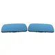 One Pair of Blue Wing Mirror Glass Rearview Heated Mirror Glass with Wide Angle Replacement for BMW