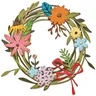 2024 Jan. New Funky Floral Wreath Thinlits Spring Flower Metal Cutting Dies Scrapbooking per la