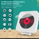 KC-909 Portable CD Player Built-in Speaker Stereo CD Players Double 3.5mm Headphones Jack LED Wall