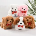 Electronic Plush Dog Toy Stuffed Doll Simulation Smart Pet Walk Bark Nod Wag Tail Cute BabyElectric