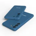 For Samsung S21FE Case Soft Silicone Silky Touch Cover For Galaxy S 21FE Liquid Protective Fall