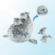 5pcs Chubby Seal Plush Set Mommy Seal Pillow Plush With 4 Baby Seals 3D Novelty Throw Pillow Stuffed
