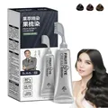 80ML Fruit Dyeing Hair Cream with a Comb Natural Hair Dye Cream Long-lasting Hair Color Plant